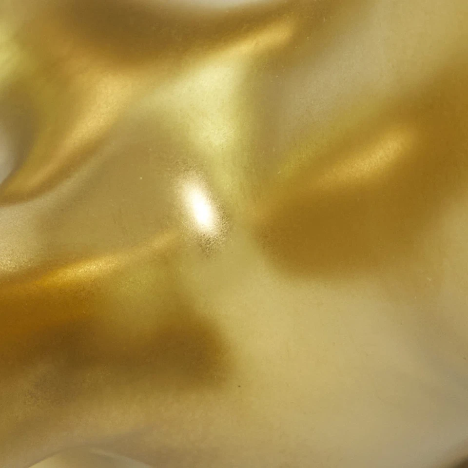 Escultura de cerámica abstracta dorada 13"x8"x7" estatuilla de decoración de moléculas de porcelana Foto 2 de 4