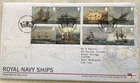 GB QEII 2019 Royal Navy Ships Pairs Royal Mail FDC Tallents House Navy Crest SHS