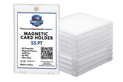 Trading Card Mag Holder 55PT 10 Stück mit UV Schutz Magnetic Holder | Mags 10x