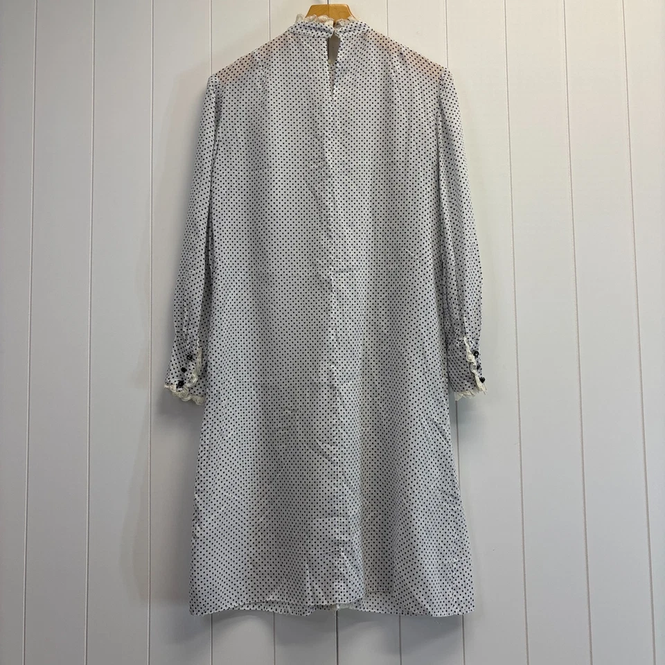 Handmade Womens Polka Dot Retro Vibes House Dress Size M Homestead Trad Wife - Image 2 of 4