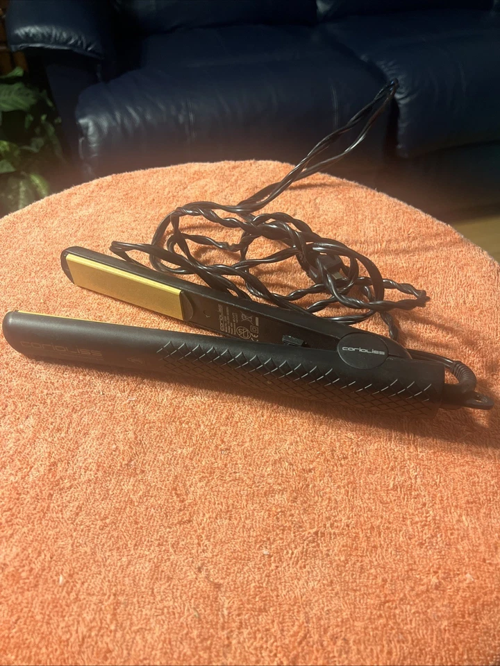 Corioliss 1” Alisado Profesional Plancha Negra Modelo E038 Acorde Giratorio Foto 2 de 4