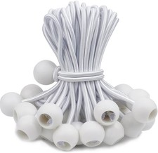 PerkHomy 30 PCS Ball Bungee Cord 6 Inch Heavy Duty Bungie Cord Balls for Tarp Ti