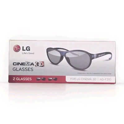 Set Of 2 New LG Cinema 3D Glasses For LG LCD TV Life's Good AG- F310