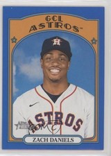 2021 Topps Heritage Minor League Edition Blue Border /99 Zach Daniels #143 4m3