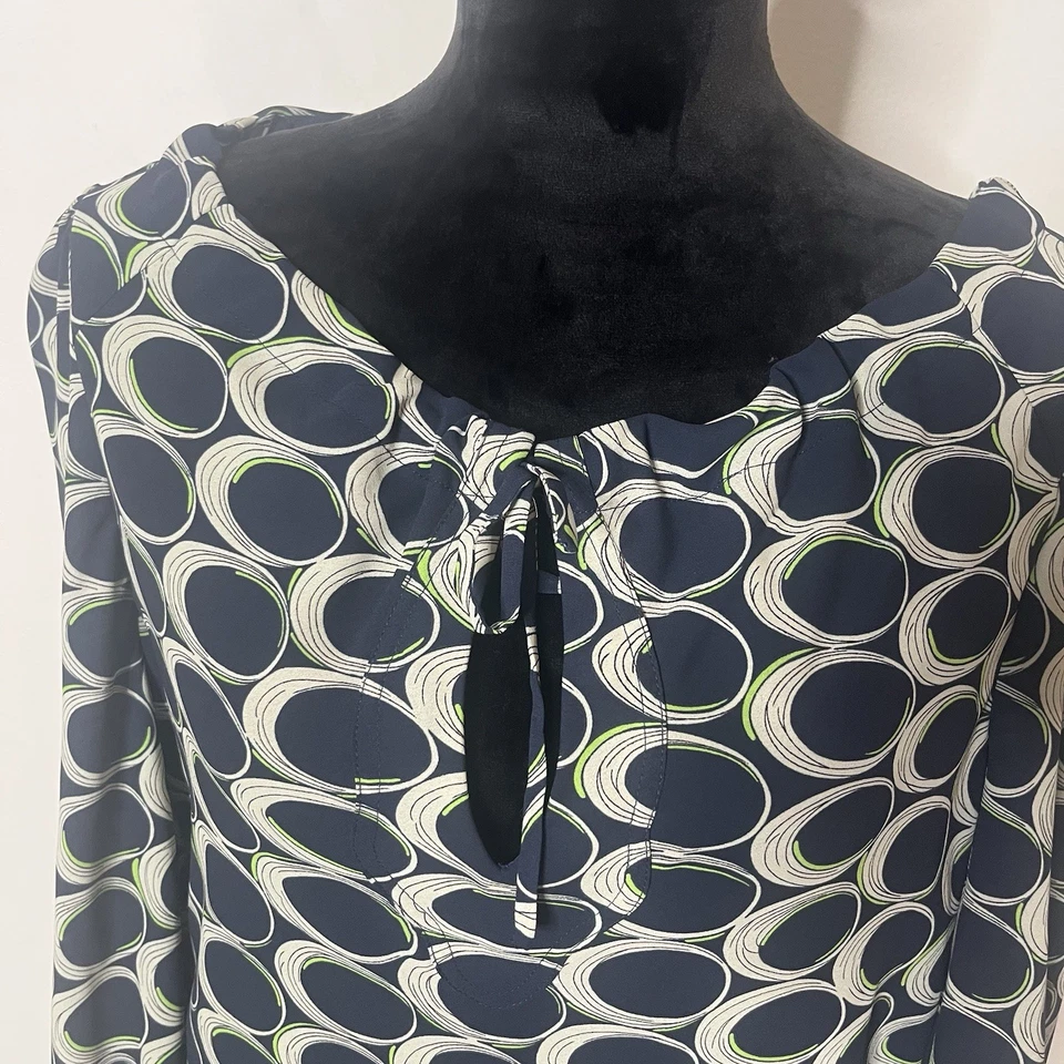 Vestido recto Moulinette Soeurs Anthropologie verde marino eclipse hasta la rodilla 8 Foto 2 de 4