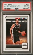 Victor Wembanyama 2023-24 Panini NBA HOOPS Basketball #277 Rookie Card PSA 10