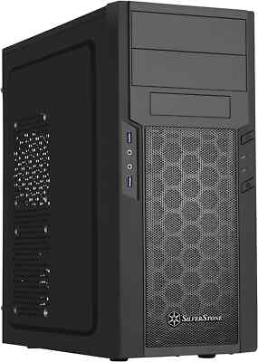 SilverStone Technology Precision Series Black ATX Tower Case PS13B, Black
