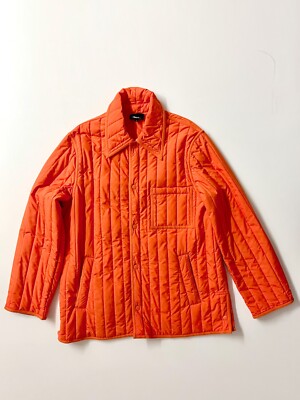 3.1 PHILLIP LIM Size Large Orange Quilted Liner Jacket Good Condition