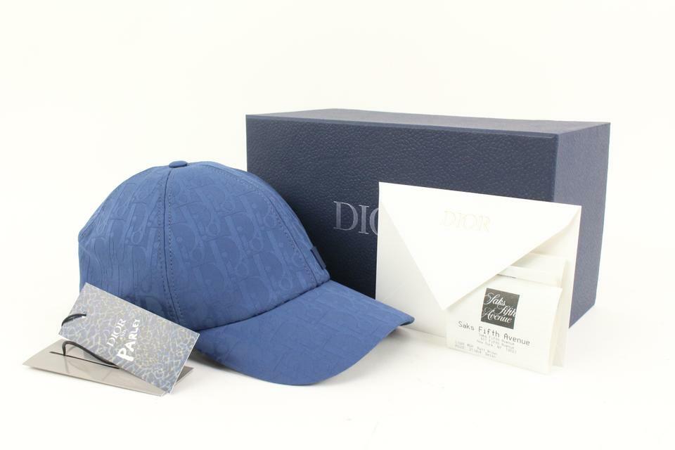 Dior Large Navy Oblique Trotter Casquette Baseball Cap Hat Dior Large Navy Oblique Trotter Casquette Baseball Cap Hat
