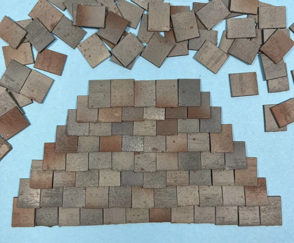 Dolls House 1:24th Scale Styrene Model Roof Tiles 6 Colours 250/500/750/1000 - Image 2 of 4