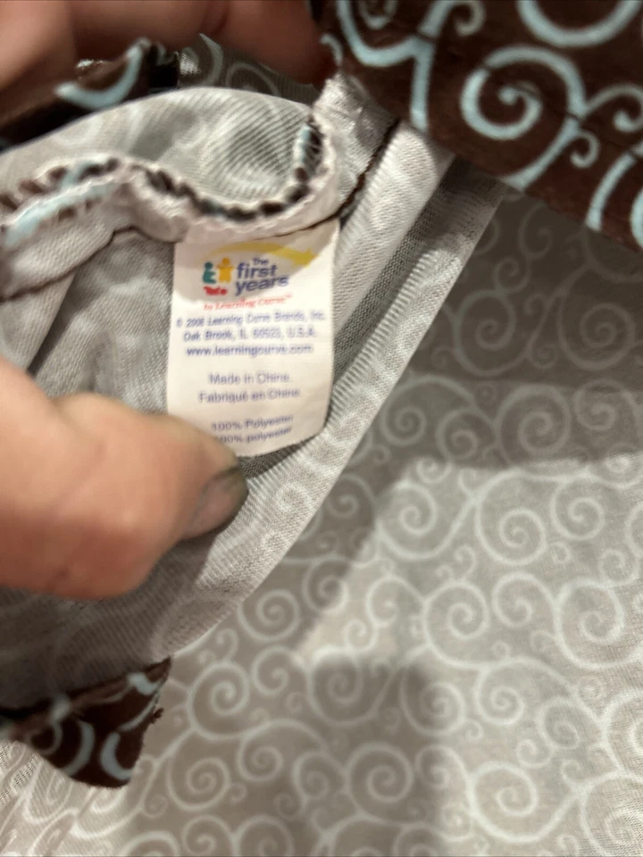 Funda de lactancia de algodón premium The First Years azul verdoso marrón Foto 2 de 2