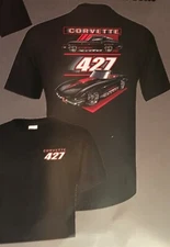 Chevrolet C-2 Corvette Big Block 427 (252) 100% Black Cotton T-Shirt