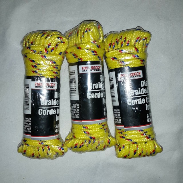 tool bench hardware Diamond Braided Rope 40 Feet for sale online | eBay