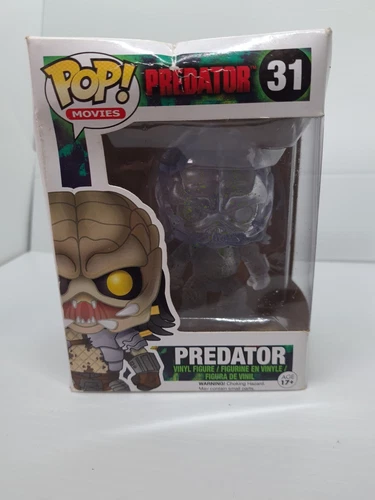 Box Damaged Funko Pop Predator (Cloaked Bloody) #31 Predator Vinyl Figure Rare 