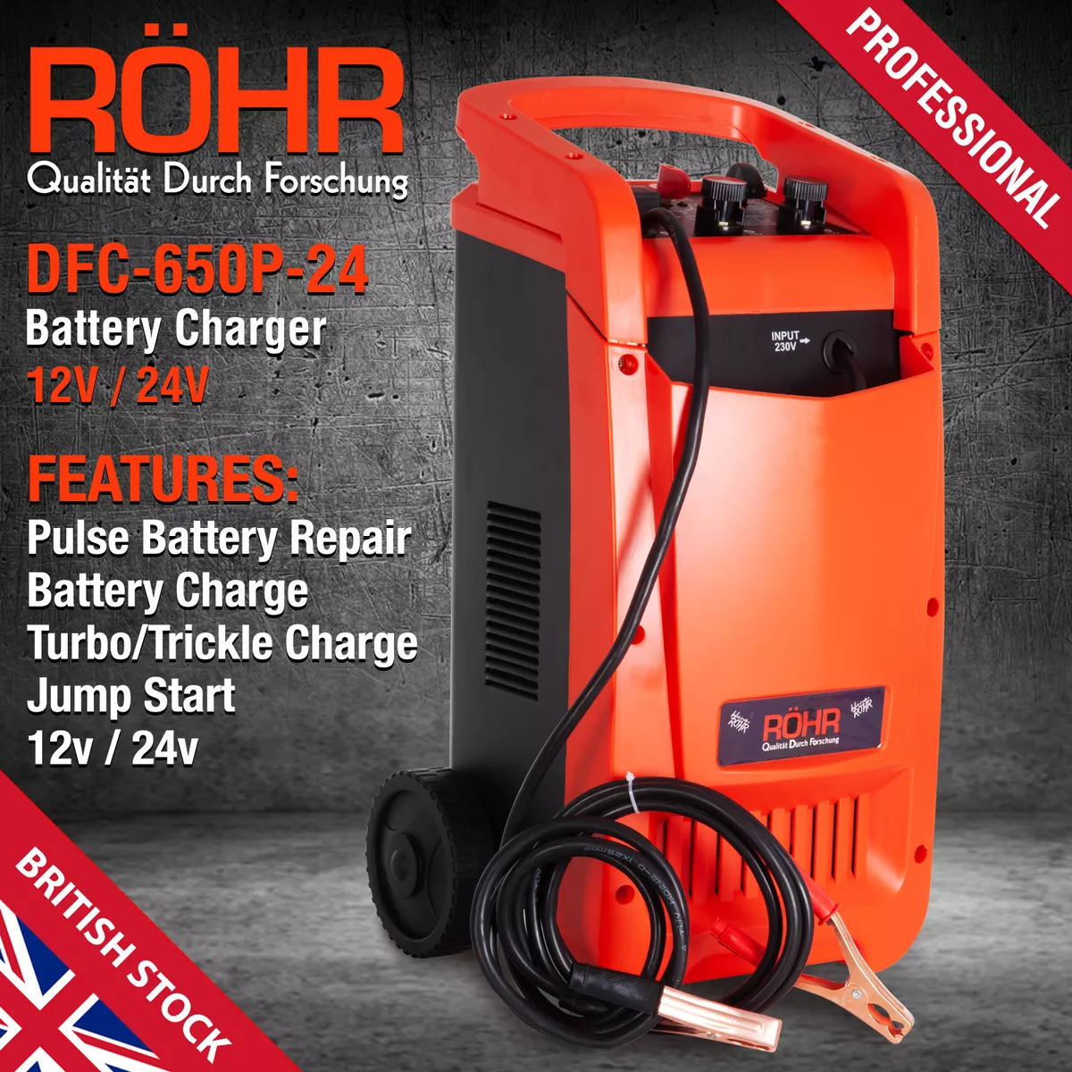 Heavy duty discount 12v battery charger