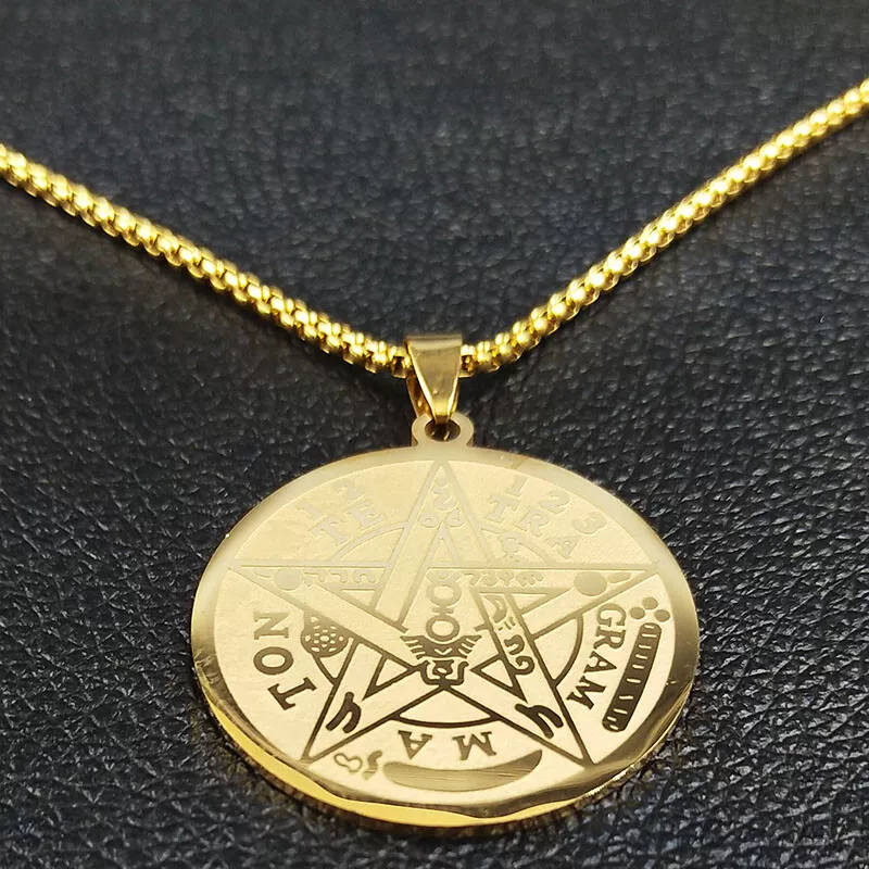 Gold tetragrammaton deals pendant