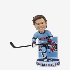 Cole Caufield Montreal Canadiens Reverse Retro Jersey Bobblehead NHL Hockey