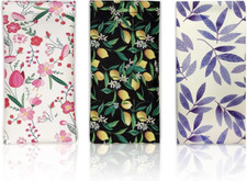 3 PACK Sunglasses Case, Eyeglasses Pouch for Women, Portable Leather Soft Glasse