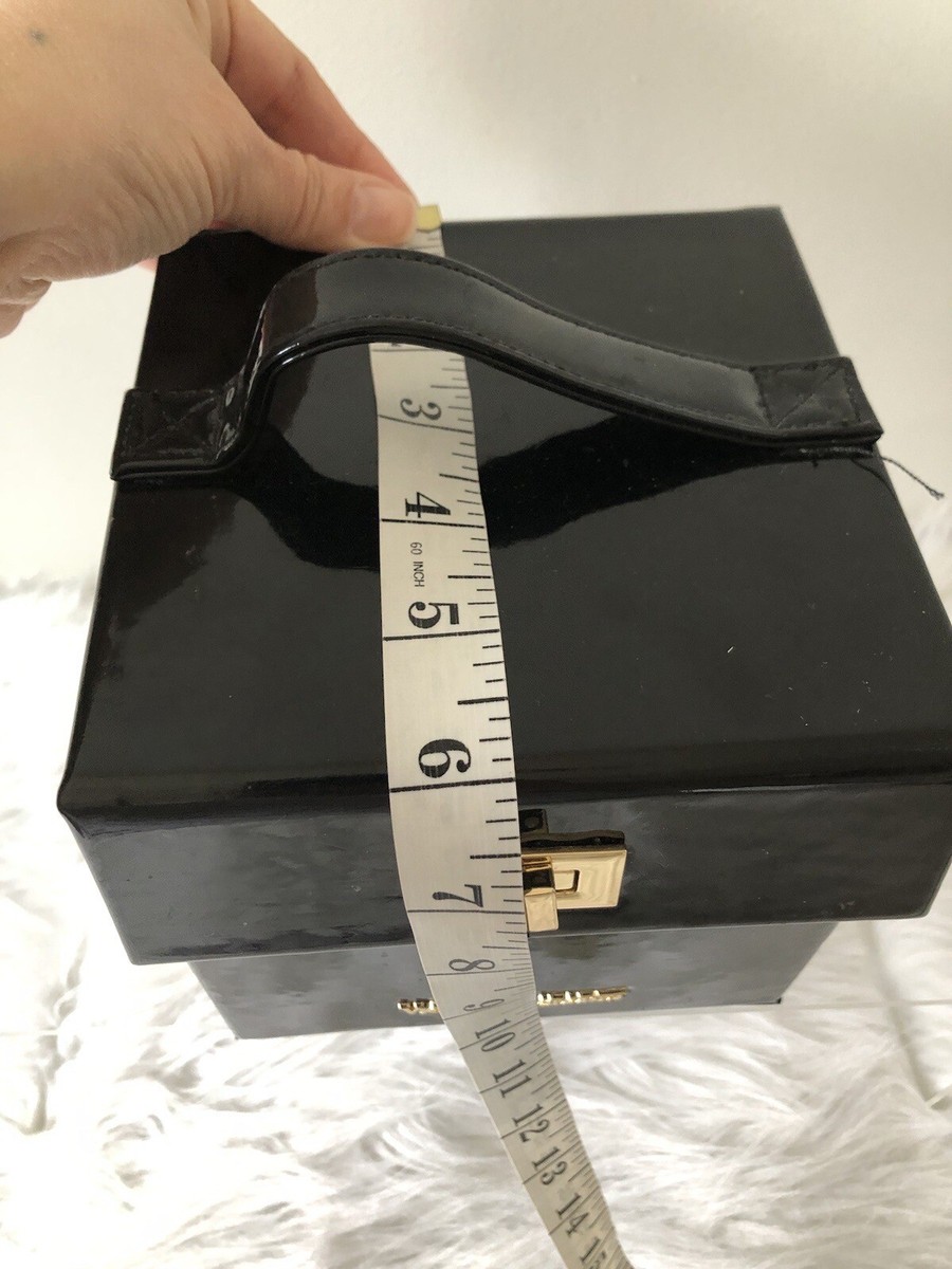 ☆Victoria's Secret☆ ブラック トレインケース VICTORIA'S SECRET HARD CASE BLACK PURPLE TRAVEL JEWELRY CASE