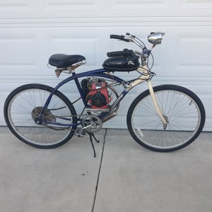 vintage motorized bicycle