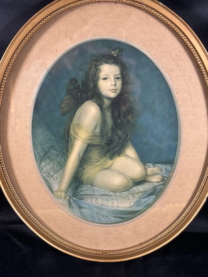 Marco "Psique la Niña de Hadas" William S. Kendall Estampado Antiguo Floral En Relieve Foto 4 de 4