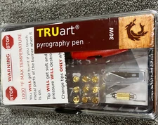 TRUArt Pyrography Pen Wood burning Kit 30W