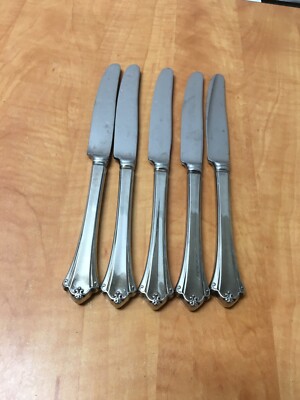 Oneida Deluxe Anticipation Flatware Set Of 5 Dinner Knives