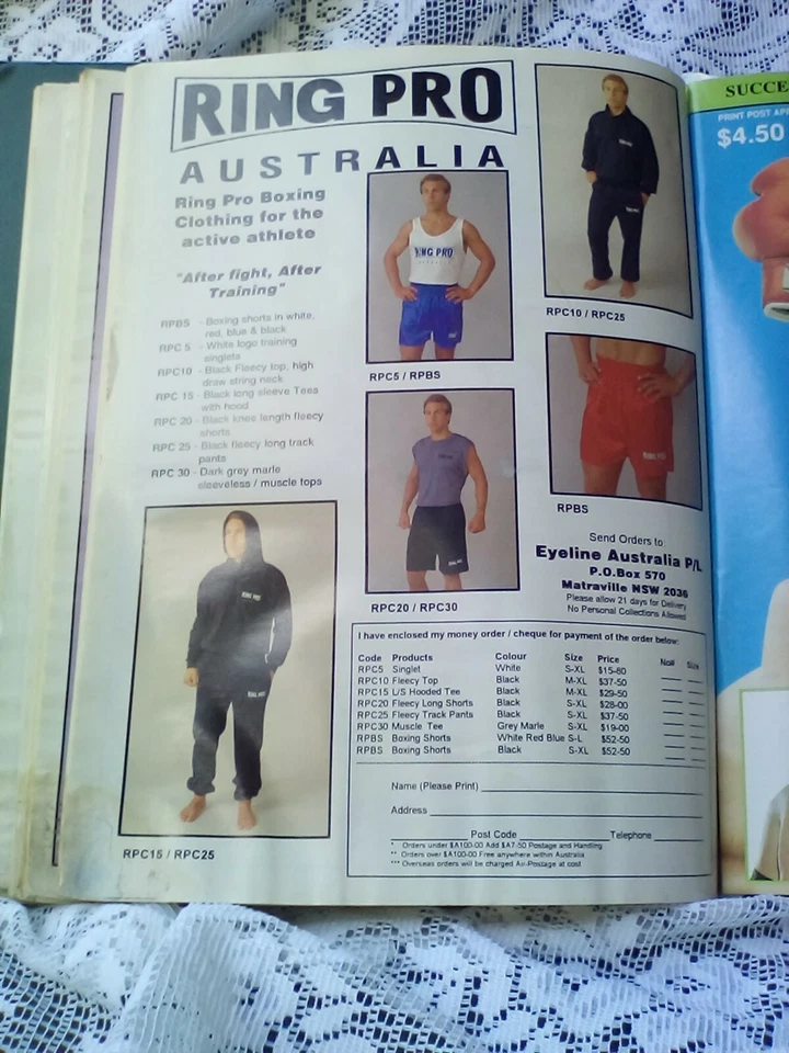  BOXING MAGAZINE THE FIST PUB JUNE 1994 50 PAGES  AUSTRALIAN SEWELL  - Image 2 of 3