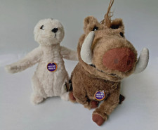 Disney The Lion King Movie Plush Set 2019 Talking Pumbaa  Talking Timon NEW