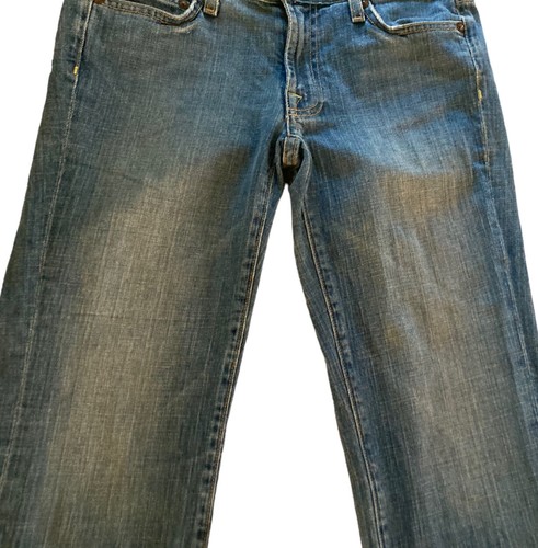 J Crew Jeans Womens 27 Hipslung Capri Low Rise Stone Wash Blue Denim Stretch - Picture 7 of 11