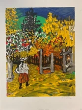 Sacha Moldovan, "Garden Gate", Lithograph, Hand signed and numbered