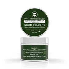 OakCityBeardCo.- (Woodland Ranger) Solid Cologne - 1oz - Pine - Cedarwood - Fir