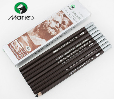 2pcs Marie's 14B Carbon Black Pencil Drawing Kids School Pencils