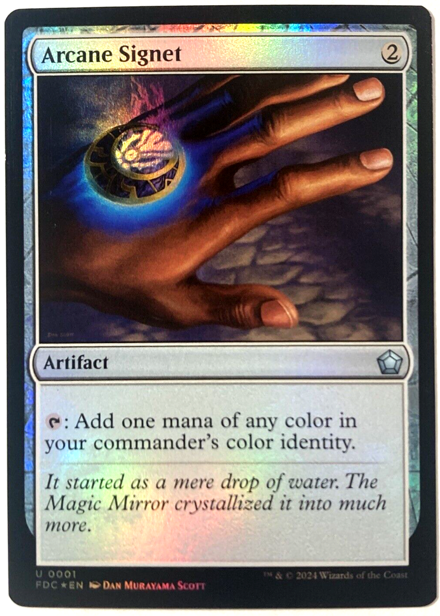 MTG Arcane Signet FOIL Commander: Foundations 0001 NM | eBay
