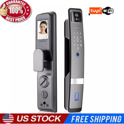 Smart Door Lock 3D Face Recognition Camera FingerPrint Password Security Lock.
