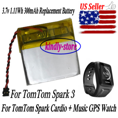US Seller New 300mAh Battery For TomTom Spark 3 / Spark Cardio + Music GPS Watch