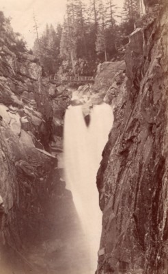 Aar Wasserfall Hamick Schweiz altes Foto 1880'