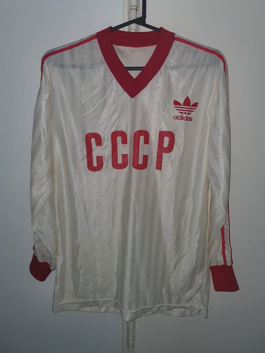 adidas USSR サッカーシャツ USSR SOVIET UNION NATIONAL TEAM 1982 CCCP AWAY ADIDAS