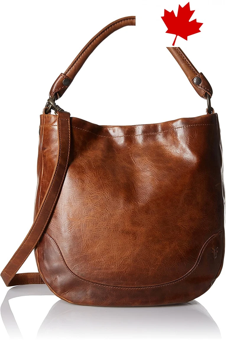 Cognac Melissa Hobo Shoulder Handbag for Women by FRYE in One Size