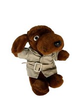 McGruff The Crime Dog Vintage 1989 Plush Stuffed Animal Trench Coat 9"