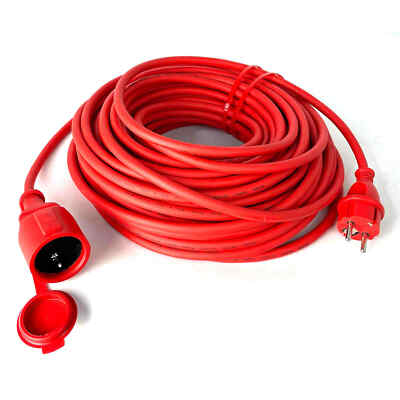 Vivanco Verlängerungskabel Schuko Verlängerung Kabel 230V 16A IP44 25m Garten