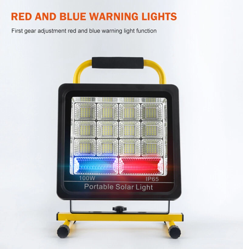 Portable Solar LED Work Light For Car Repairing Outdoor Camping Hiking Fishing - Image 4 of 4