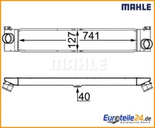 Intercooler Behr Mahle CI157000S for Fiat Ducato Box