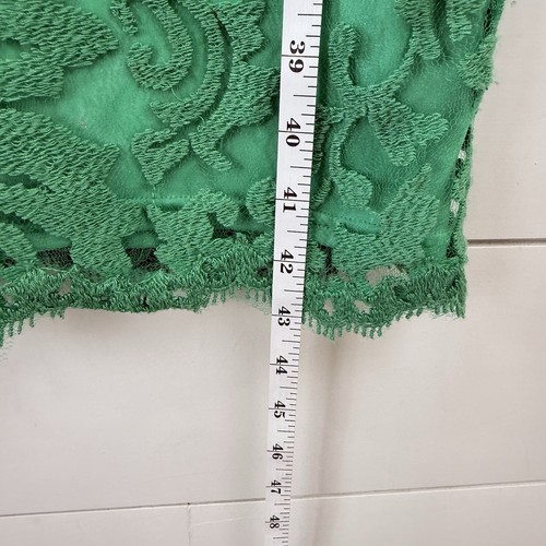 Tadashi Shoji embroidered lace dress Scalloped Women 16 Sea Green Cocktail - Picture 14 of 15