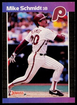 1989 Donruss #193 Mike Schmidt Philadelphia Phillies Card
