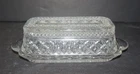 Vintage Anchor Hocking Wexford Clear Glass Covered Butter Dish