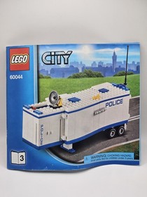 LEGO City Set #60044 Mobile Police Unit 100% Complete! Retired! Clean! NM+ -MB