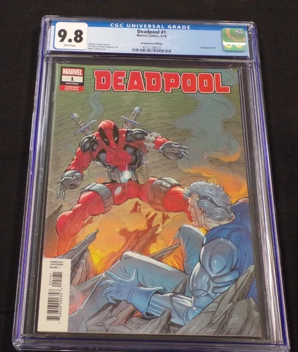DEADPOOL #1 MARVEL COMICS ROB LIEFELD CGC GRADED 9.8 SKOTTIE YOUNG REMASTERED ED