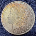 Rainbow Toned 1885-O New Orleans Mint Morgan Silver Dollar