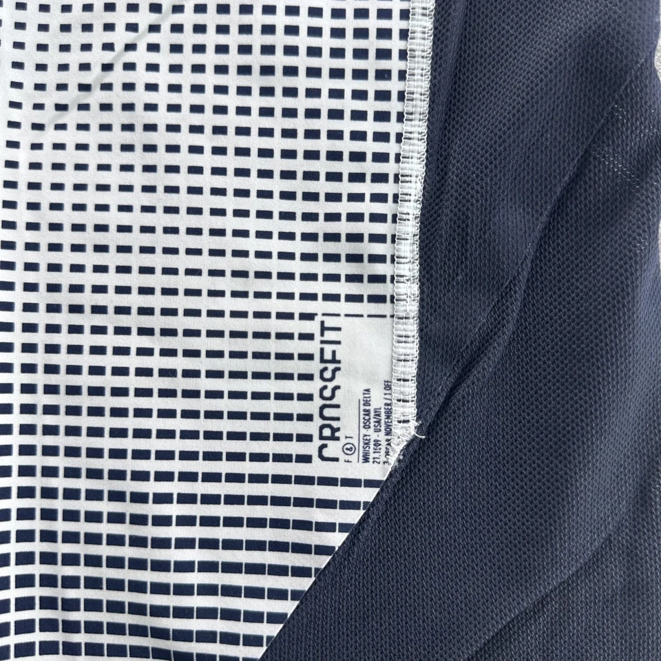 Camisa Reebok CrossFit Mujer Pequeña Azul Marino Gris Rojo Compresión Entrenamiento SS Foto 2 de 4